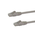 StarTech.com 7ft CAT6 Ethernet Cable - Grey CAT 6 Gigabit Ethernet Wire -250MHz 100W PoE RJ45 UTP Network/Patch Cord Snagless w/Strain Relief Individually Tested