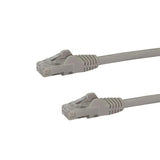 StarTech.com 7ft CAT6 Ethernet Cable - Grey CAT 6 Gigabit Ethernet Wire -250MHz 100W PoE RJ45 UTP Network/Patch Cord Snagless w/Strain Relief Individually Tested
