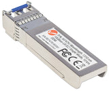 Intellinet Transceiver Module Optical, 10 Gigabit Fiber SFP+, 10GBase-LR (LC) Single-Mode Port, 10km, Wavelength 1310nm, MSA Compliant, Equivalent to Cisco SFP+10GB-LR, Ethernet, Fibre, Three Year Warranty