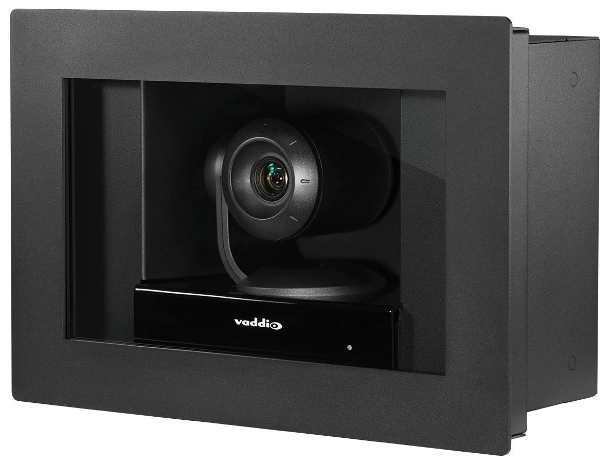 Vaddio RoboSHOT IW Clear Glass PTZ Camera 2.38 MP Black 1920 x 1080 pixels 60 fps CMOS 25.4 / 2.8 mm (1 / 2.8")