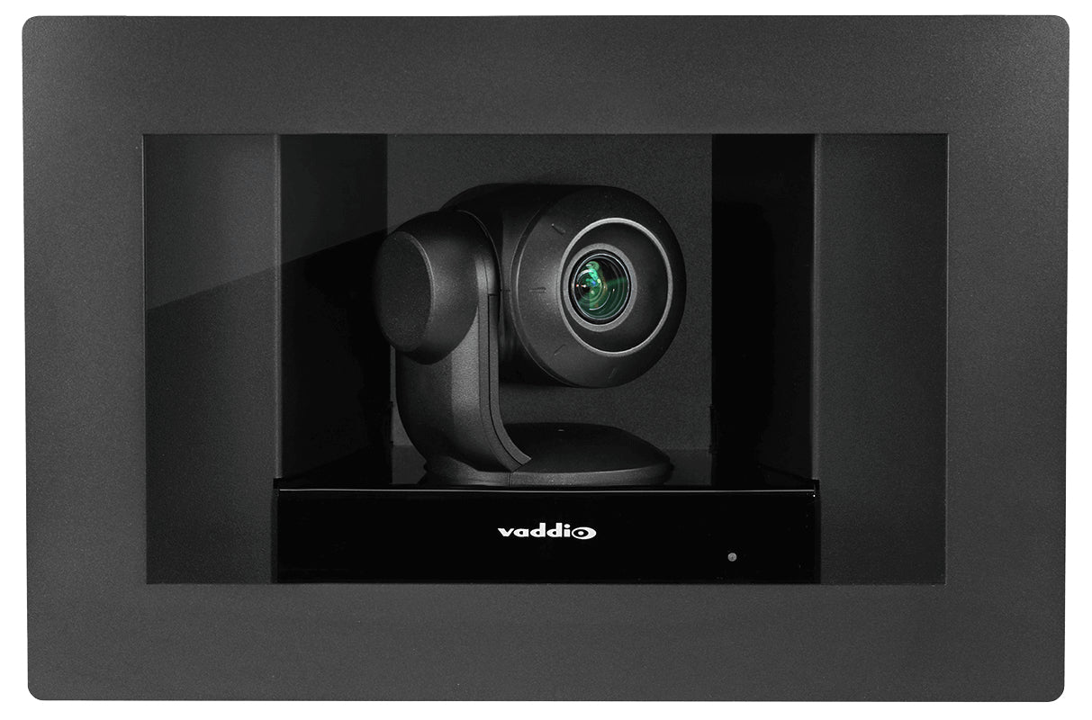 Vaddio RoboSHOT IW Clear Glass PTZ Camera 2.38 MP Black 1920 x 1080 pixels 60 fps CMOS 25.4 / 2.8 mm (1 / 2.8")