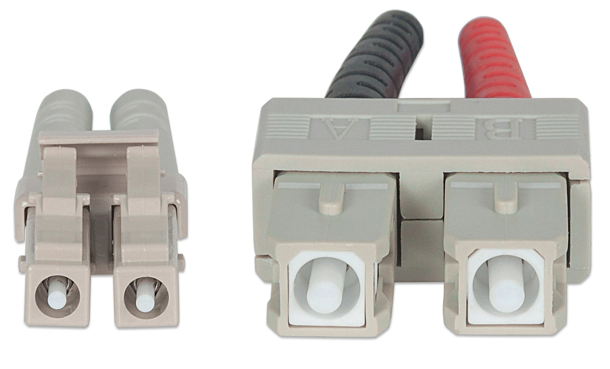 Intellinet Fiber Optic Patch Cable, OM4, LC/SC, 5m, Violet, Duplex, Multimode, 50/125 µm, LSZH, Fibre, Lifetime Warranty