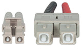 Intellinet Fiber Optic Patch Cable, OM3, LC/SC, 2m, Aqua, Duplex, Multimode, 50/125 µm, LSZH, Fibre, Lifetime Warranty