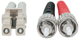 Intellinet Fiber Optic Patch Cable, OM3, ST/LC, 3m, Aqua, Duplex, Multimode, 50/125 µm, LSZH, Fibre, Lifetime Warranty