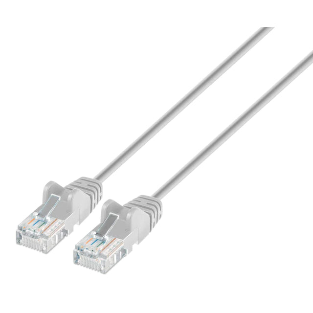 Intellinet IEC-C6A-GY-5-SLIM networking cable Grey 1.5 m Cat6a U/UTP (UTP)