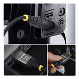 StarTech.com 50cm (1.6ft) Premium Certified High Speed HDMI Cable, Ultra Flexible HDMI Cable, 4K 60Hz/1440p 144Hz w/HDR10/ARC, 18Gbps, High Flex Braided HDMI Cord