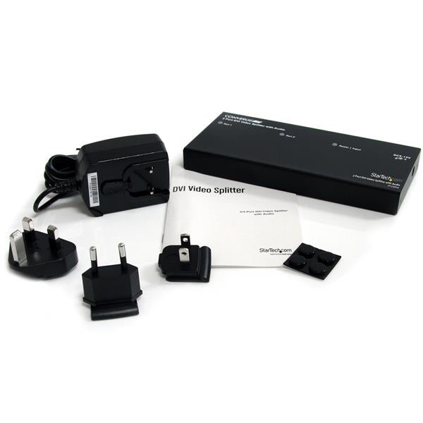 StarTech.com 2 Port DVI Video Splitter with Audio - TAA