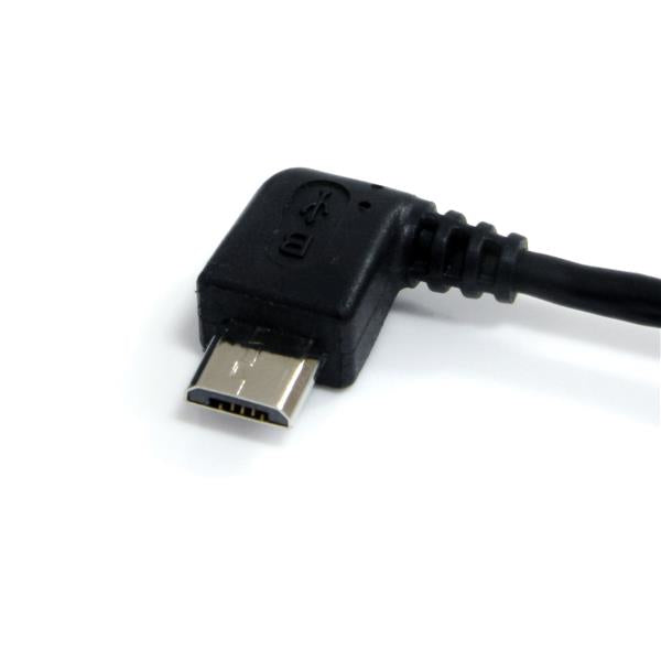 StarTech.com 3 ft Micro USB Cable - A to Left Angle Micro B
