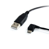 StarTech.com 1 ft Micro USB Cable - A to Left Angle Micro B