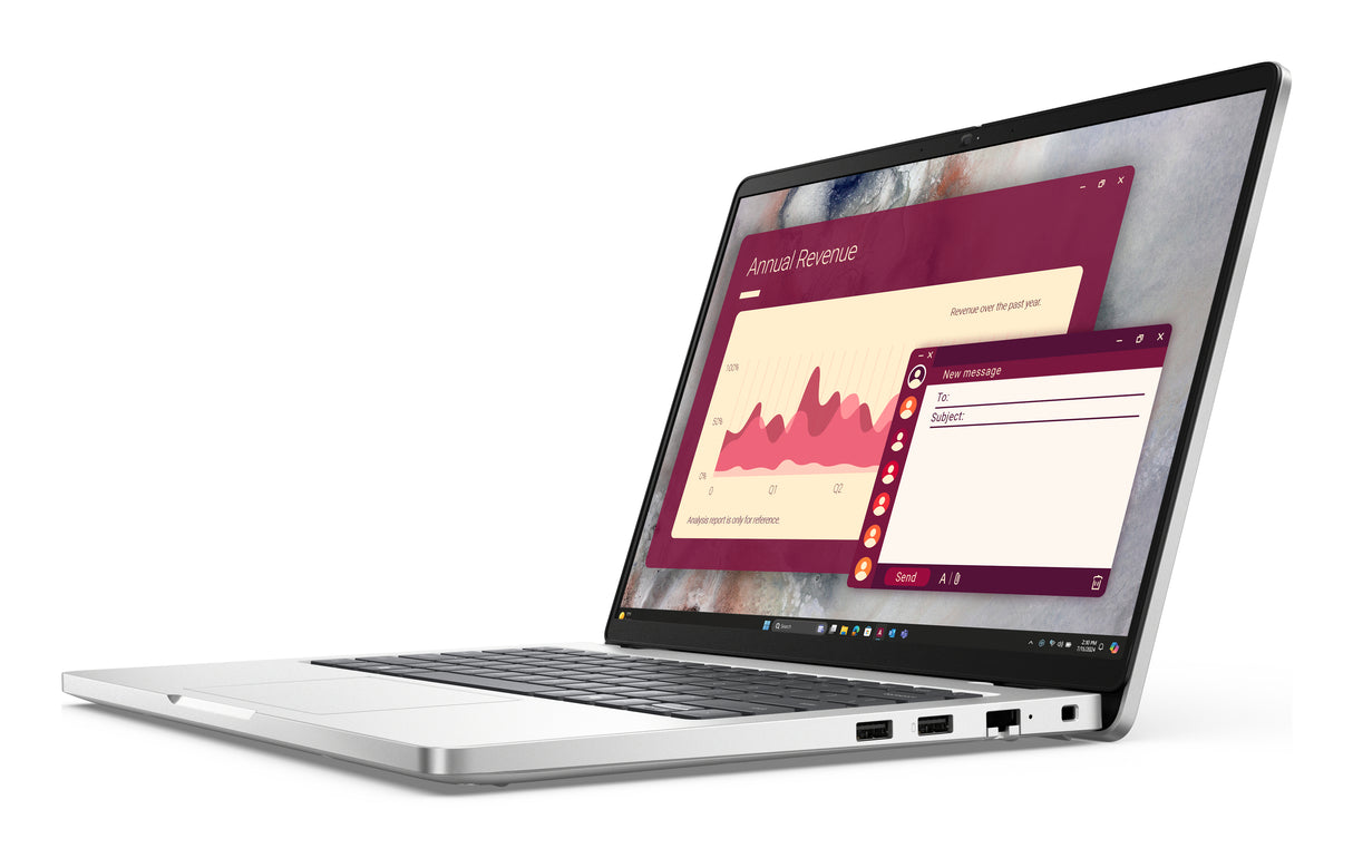DELL Pro 14 PC14250 Intel Core Ultra 7 255U Laptop 35.6 cm (14") Full HD+ 16 GB DDR5-SDRAM 512 GB SSD Wi-Fi 6E (802.11ax) Windows 11 Pro Silver US English