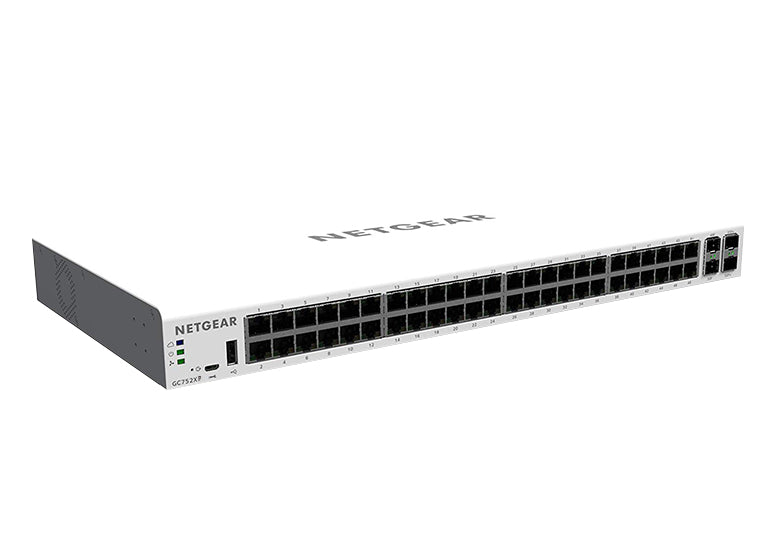 NETGEAR 52-Port PoE Gigabit Ethernet Smart Switch with Insight Cloud Management (GC752XP)
