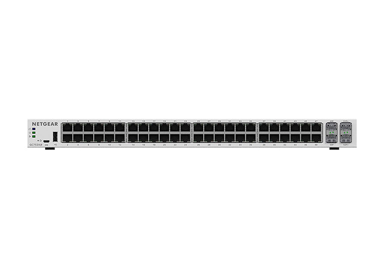 NETGEAR 52-Port PoE Gigabit Ethernet Smart Switch with Insight Cloud Management (GC752XP)