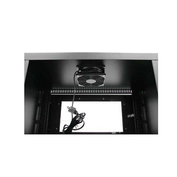 StarTech.com 2-Post 6U Wall Mount Network Cabinet with Acrylic Door, 19" Wall-Mounted Server Rack for Data / AV / Electronics / Computer Equipment, Small Vented Rack Enclosure