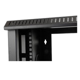 StarTech.com 2-Post 6U Wall Mount Network Cabinet with Acrylic Door, 19" Wall-Mounted Server Rack for Data / AV / Electronics / Computer Equipment, Small Vented Rack Enclosure