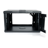 StarTech.com 2-Post 6U Wall Mount Network Cabinet with Acrylic Door, 19" Wall-Mounted Server Rack for Data / AV / Electronics / Computer Equipment, Small Vented Rack Enclosure