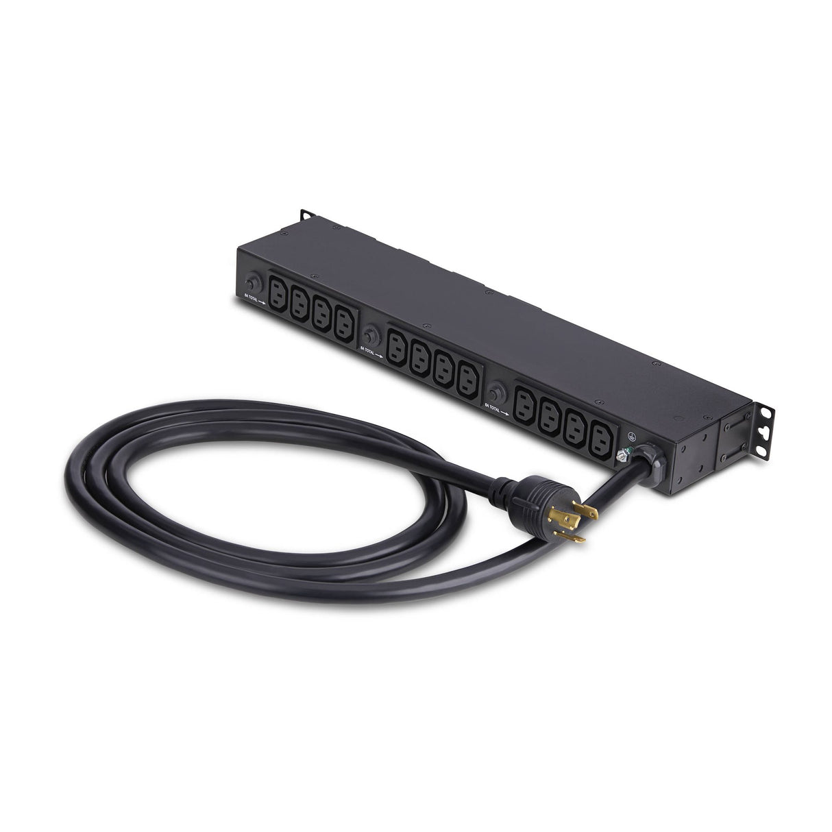 StarTech.com 20-Outlet Rackmount PDU, 1U Server Power Strip, 16x C13 + 4x C19, 8x Front and 12x Rear Outlets, NEMA L6-30P Wall Connection, 30A/240V, UL-Listed, TAA