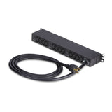 StarTech.com 20-Outlet Rackmount PDU, 1U Server Power Strip, 16x C13 + 4x C19, 8x Front and 12x Rear Outlets, NEMA L6-30P Wall Connection, 30A/240V, UL-Listed, TAA