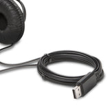 Kensington K97600WW headphones/headset Wired Head-band Music USB Type-A Black