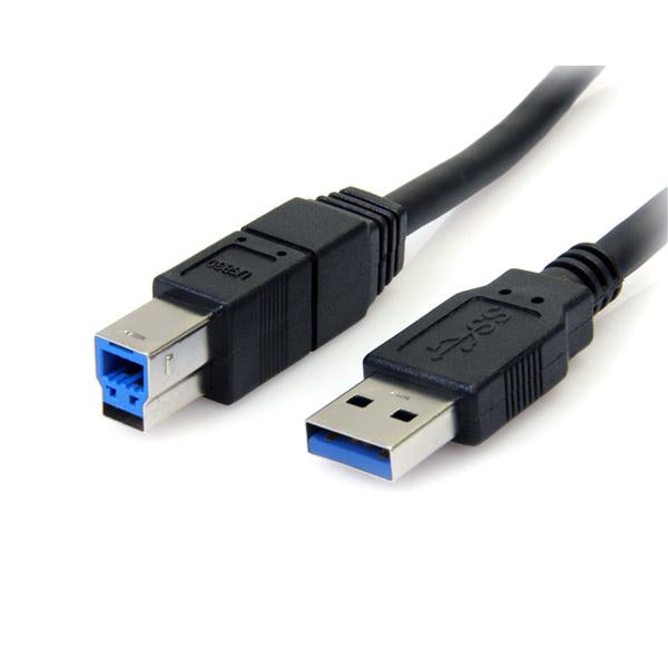 StarTech.com 10 ft Black SuperSpeed USB 3.0 (5Gbps) Cable A to B - M/M