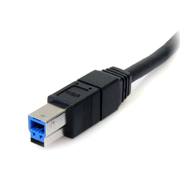 StarTech.com 10 ft Black SuperSpeed USB 3.0 (5Gbps) Cable A to B - M/M