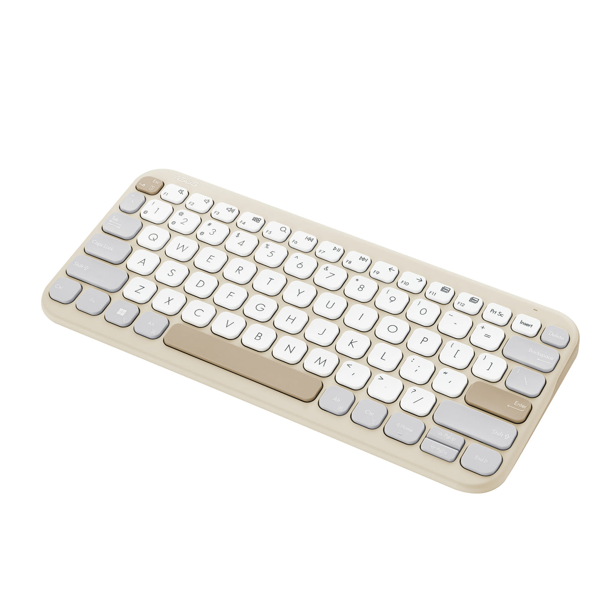 ASUS Marshmallow KW100 keyboard Home Bluetooth QWERTY US English Beige