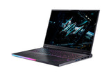 Acer Predator PH18-73-95CP Intel Core Ultra 9 275HX Laptop 45.7 cm (18") WQXGA 64 GB DDR5-SDRAM 2 TB SSD NVIDIA GeForce RTX 5080 Wi-Fi 7 (802.11be) Windows 11 Home Black