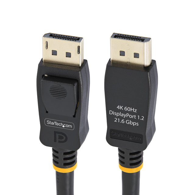 StarTech.com 10ft (3m) VESA Certified DisplayPort Cable - 10 Pack - DisplayPort 1.2 Cord with Latches, 4K 60Hz UHD, DP to DP Cable for Monitor, Latching DP Connectors