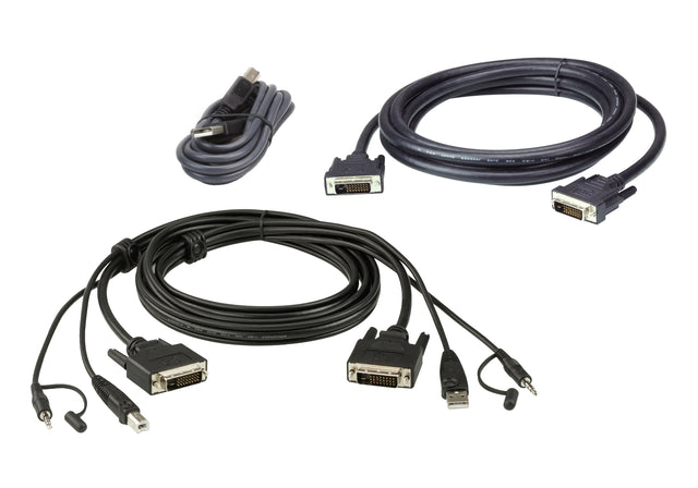 ATEN DVI-D Dual Link Dual Display Secure KVM; 1,8M USB DVI-D Dual Link Dual Display