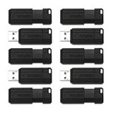Verbatim PinStripe – Business 10pk USB flash drive 32 GB USB Type-A 2.0 Black