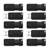 Verbatim PinStripe – Business 10pk USB flash drive 32 GB USB Type-A 2.0 Black