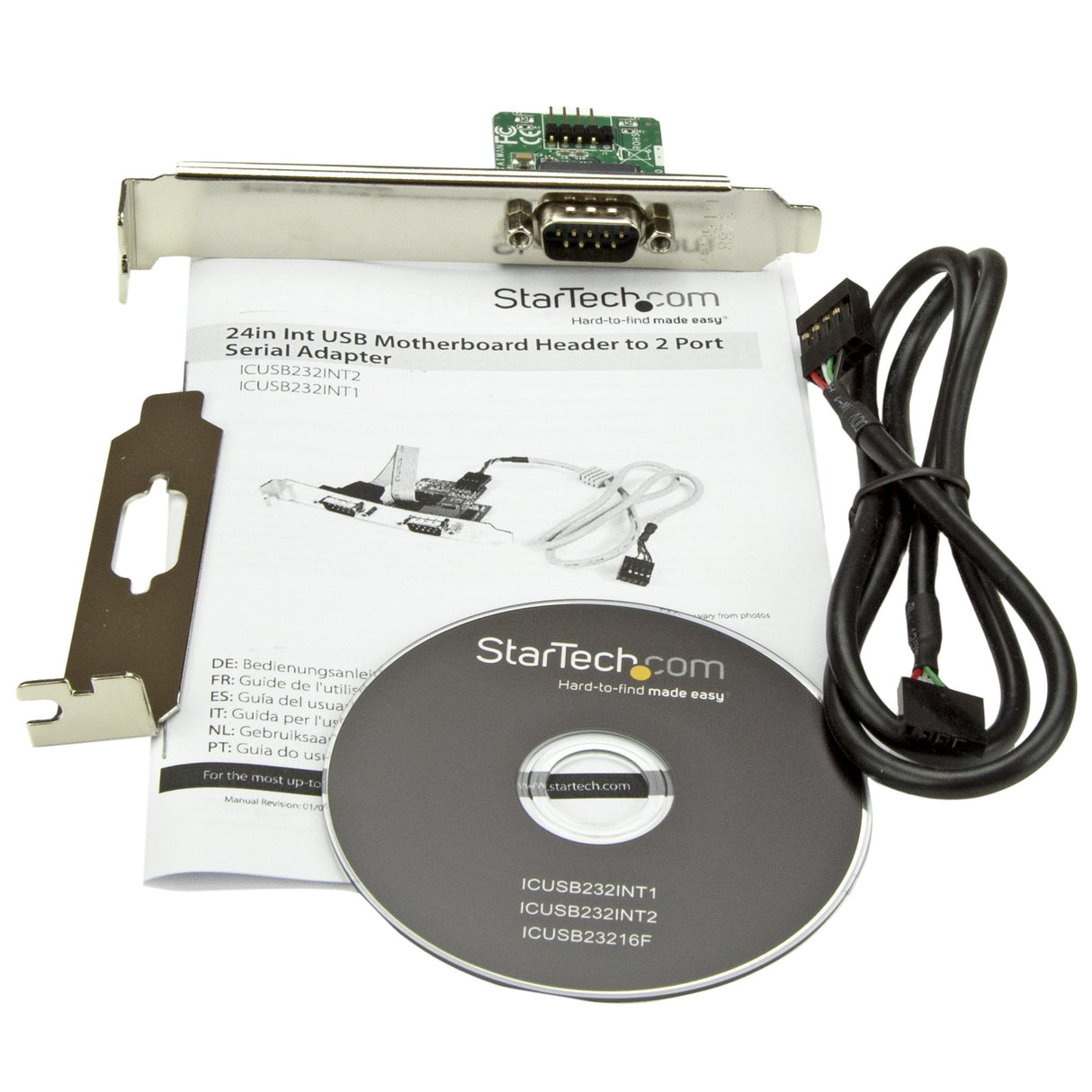 StarTech.com 24in Internal USB Motherboard Header to Serial RS232 Adapter - TAA