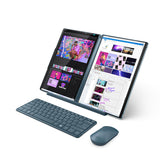 Lenovo Yoga Book 9 13IMU9 Intel Core Ultra 7 155U Hybrid (2-in-1) 33.8 cm (13.3") Touchscreen 2.8K 16 GB LPDDR5x-SDRAM 1 TB SSD Wi-Fi 6E (802.11ax) Windows 11 Home Teal English, French