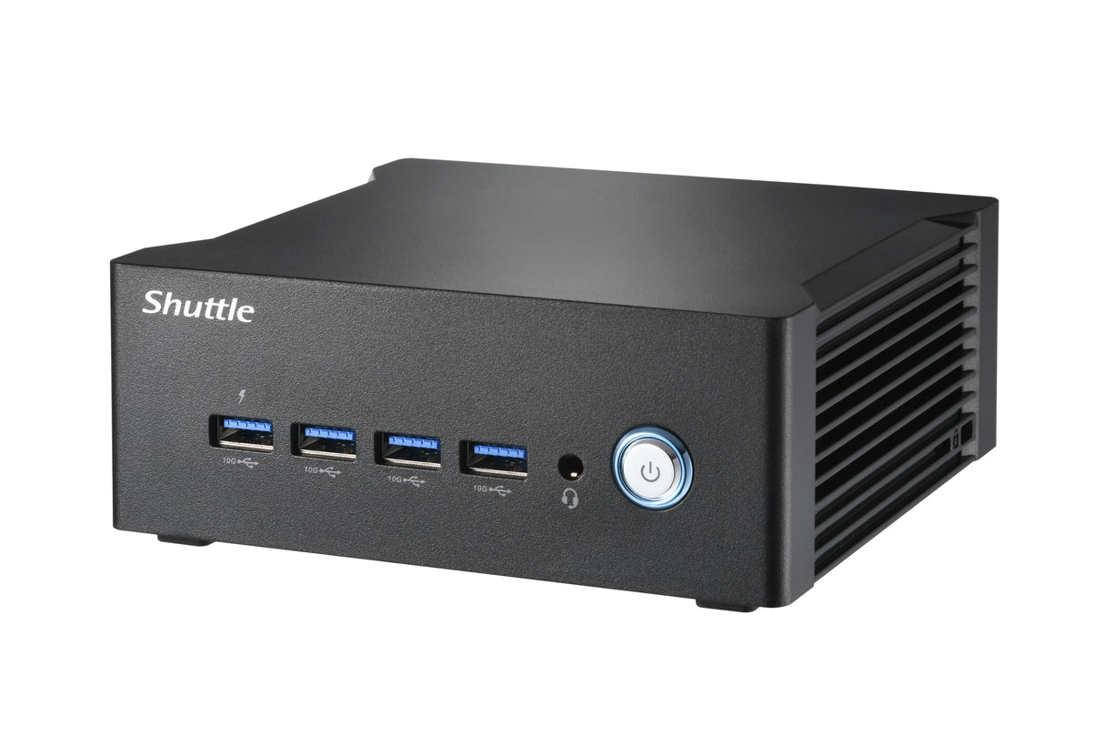 Shuttle Nano PC NA10H7, AMD Ryzen™ 7-8845HS APU, Radeon780M , 2xHDMI, 2xUSB-C 4.0(DP), 2x2.5Gbit LAN, 24/7 permanent operation, incl. VESA