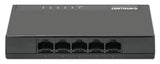 Intellinet 5-Port Gigabit Ethernet Switch Desktop Size, Plastic, IEEE 802.3az (Energy Efficient Ethernet), Black