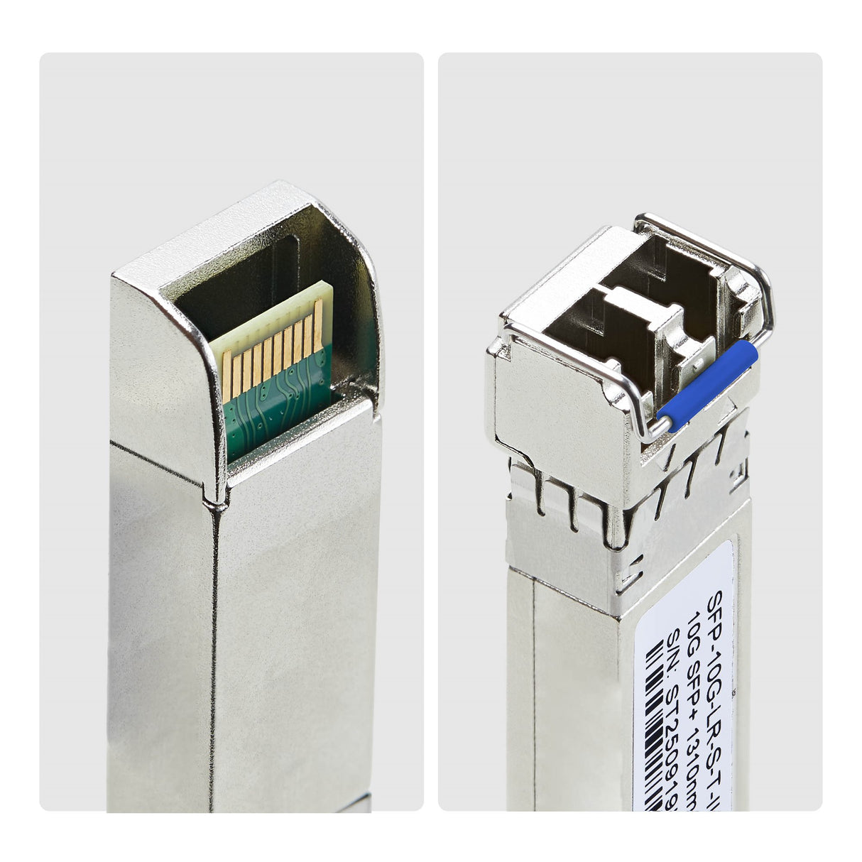StarTech.com Uncoded SFP+ Module, Industrial Temperature Range, 10Gbps, Single Mode Fiber (SMF), 10km [6.2mi], LC Transceiver, 1310nm