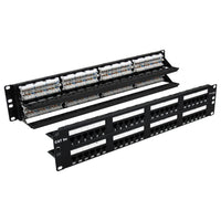 Wavenet Patch Panel C5E, 110-Type, 48-Port, 2U, T568A/B