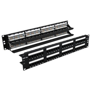 Wavenet Patch Panel C5E, 110-Type, 48-Port, 2U, T568A/B