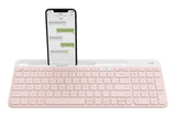 Logitech 920-011477 keyboard Universal RF Wireless + Bluetooth QWERTY US English Rose