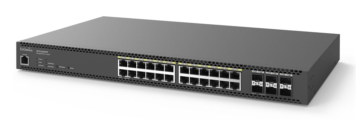 EnGenius Cloud Managed Switch 24-port Multi-GbE PoE.af/at/bt 740W 4xSFP L2 19i