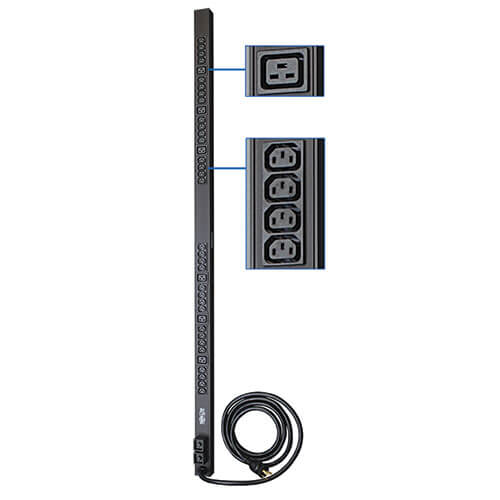 Tripp Lite PDU (1P) 5.5kW 24A 208/230V 10' L6-30P /(32)C13 (6)C19  63.75"H