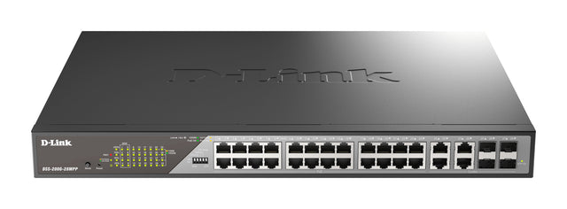 D-Link DSS-200G-28MPP network switch Managed L2 Gigabit Ethernet (10/100/1000) Power over Ethernet (PoE) 1U Grey