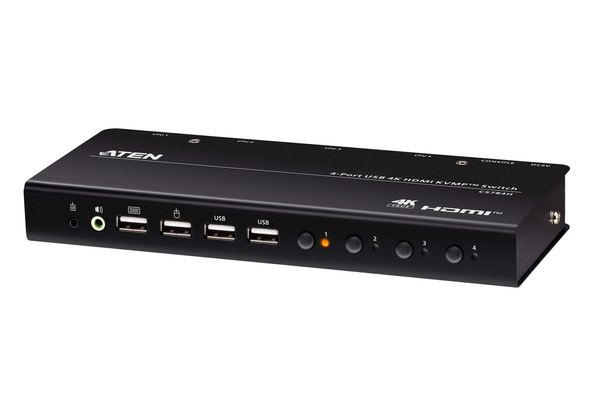 ATEN 4-Port USB 4K HDMI KVMP™ Switch
