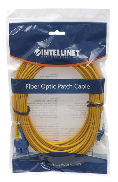 Intellinet 760430 InfiniBand/fibre optic cable 1 m LC SC SMF Yellow