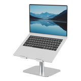 Fellowes Alumia Laptop Riser Desk Based Laptop Stand Max Size 15 inch Max Weight 5kg Silver