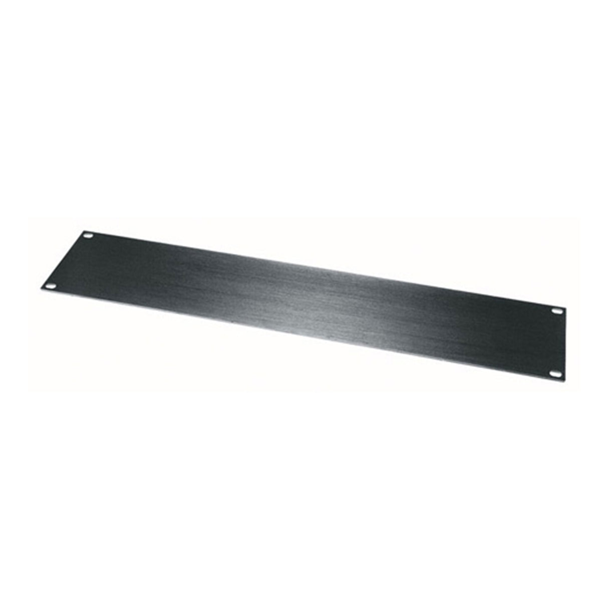 Middle Atlantic 2 RU Flat Blank Rack Panel, Black Brushed and Anodized Aluminum