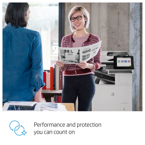 HP LaserJet Enterprise Flow LaserJet Enterprise M635z Multifunction Black and white Printer, Ethernet Only; Copier, Scanner