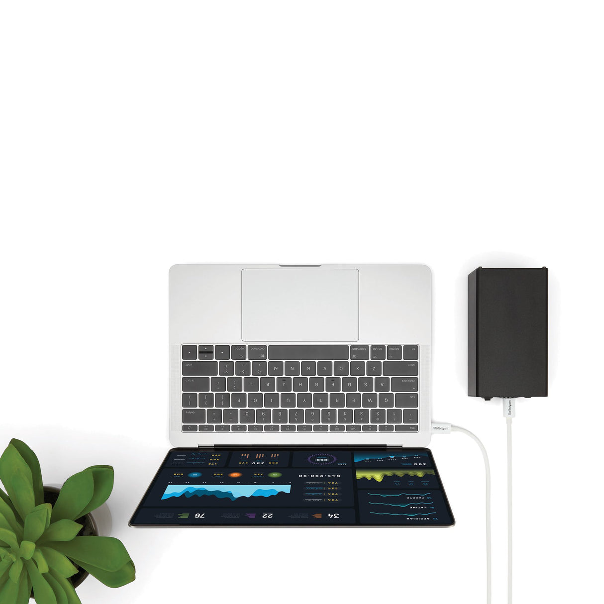 StarTech.com 6.6ft (2m) Thunderbolt 3 Cable, 20Gbps, 100W PD, 4K, Thunderbolt Certified, Compatible with Thunderbolt 4/USB 3.2/DisplayPort