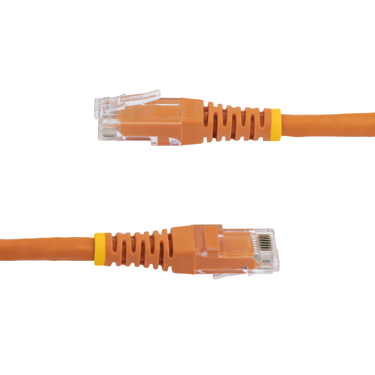 StarTech.com 35ft CAT6 Ethernet Cable - Orange CAT 6 Gigabit Ethernet Wire -250MHz 100W PoE RJ45 UTP Molded Network/Patch Cord w/Strain Relief/ Individually Tested