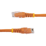 StarTech.com 6ft CAT6 Ethernet Cable - Orange CAT 6 Gigabit Ethernet Wire -250MHz 100W PoE RJ45 UTP Molded Network/Patch Cord w/Strain Relief/ Individually Tested