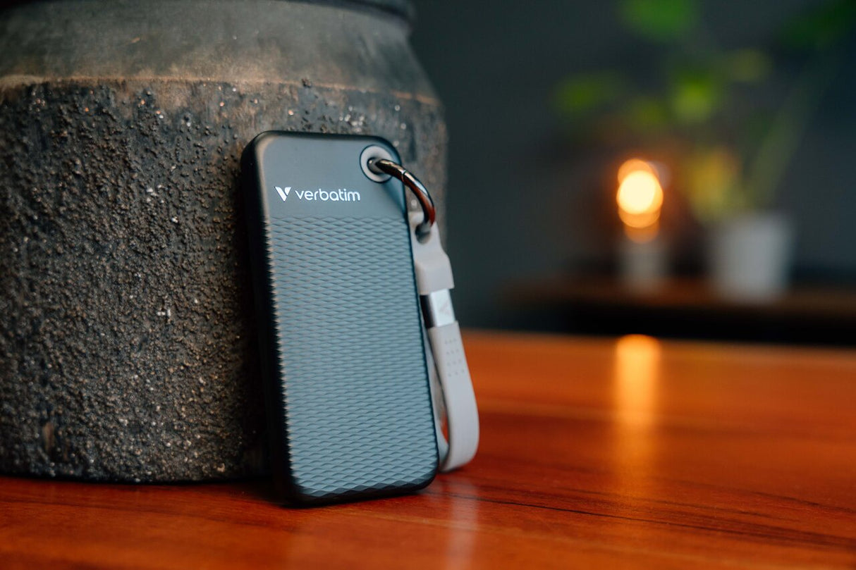 Verbatim Pocket SSD USB 3.2 Gen 2 512GB Black/Grey